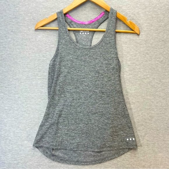 Souluxe Womens Grey Pink Polyester Basic Tank Top Size Small - Picture 1 of 7